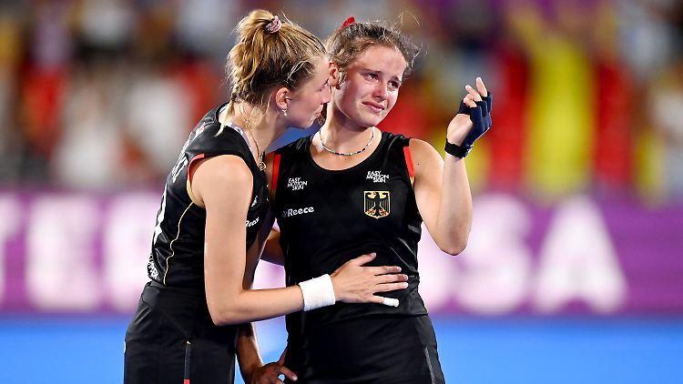 Linnea Weidemann ist untröstlich. Der Traum von WM-Gold platzt.