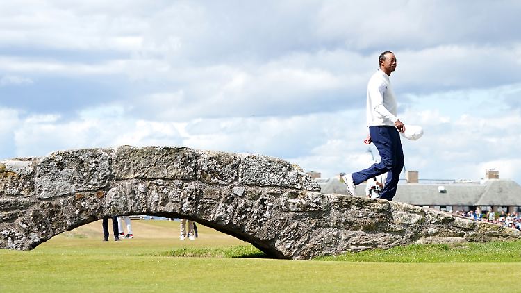 Ein letzes Mal über die Swilcan Bridge. 