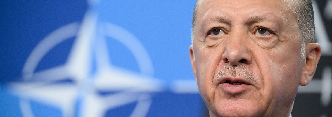 Der türkische Präsident Recep Tayyip Erdogan bei einem Nato-Gipfel.