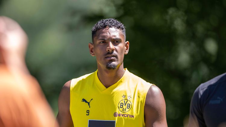 Haller im Trainingslager vor der Diagnose. Wann er zurückkehrt, ist noch unklar.