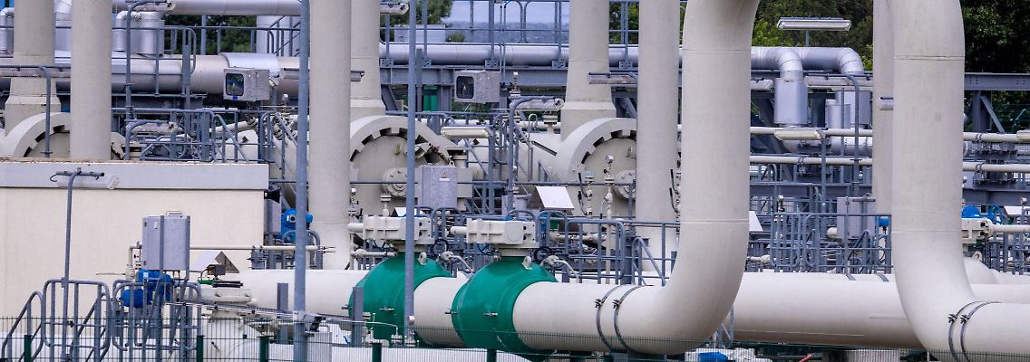Die Gasempfangsstation der Ostseepipeline Nord Stream 1.