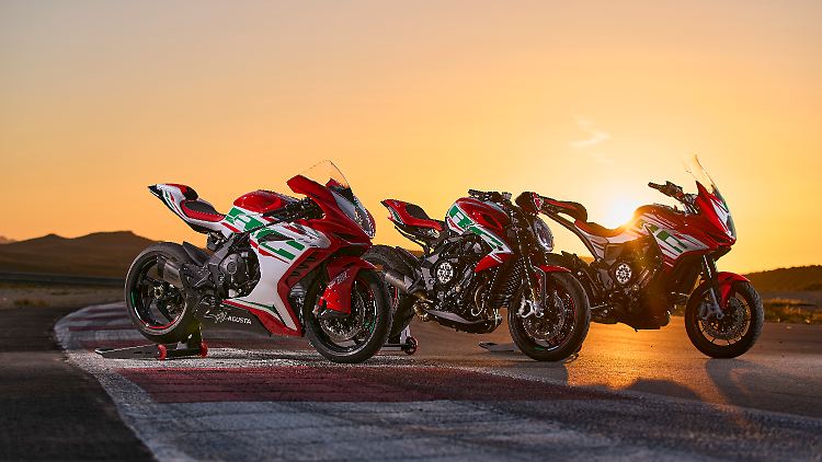 Neu überarbeitet: die RC-Modelle der 800er Familie von MV Augusta.