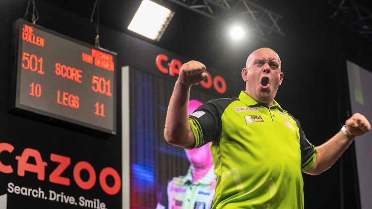 So kennt man ihn: Michael van Gerwen.