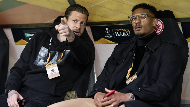 Russ und Haller spielten von 2017 bis 2019 gemeinsam bei Eintracht Frankfurt.