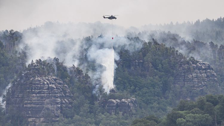 In der Sächsischen Schweiz bleibt die Lage angespannt.
