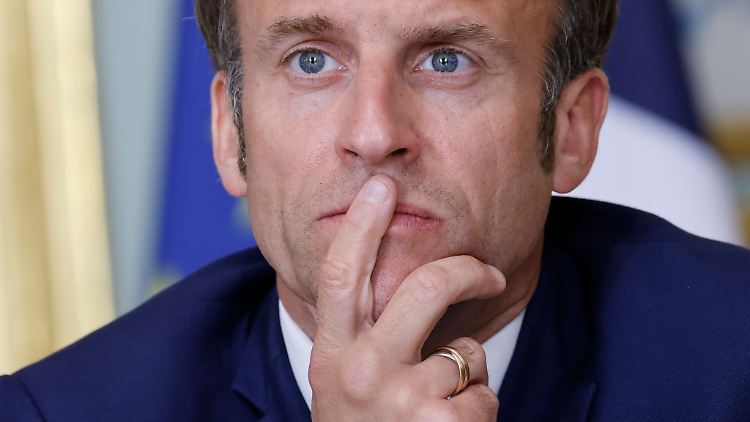 Der Präsident von Frankreich: Emmanuel Macron.