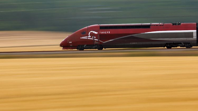 Bis zu 320 Kilometer pro Stunde fährt der Thalys.