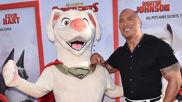 Dwayne Johnson synchronisiert den Hund Krypto im neuen Animationsfilms "DC League of Super-Pets".