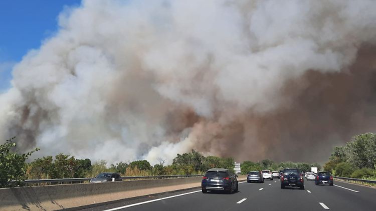 Die Autobahn A9 nach Spanien musste teilweise gesperrt werden.