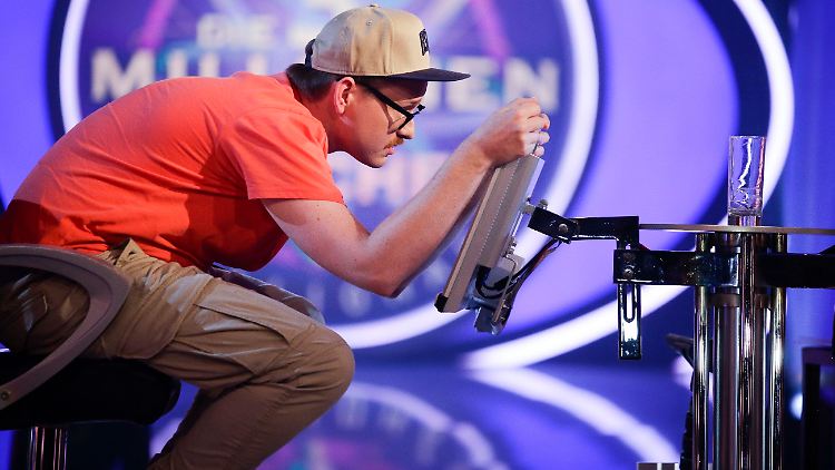 Kandidat Lukas Körber kam bei "Wer wird Millionär?" so richtig in Fahrt.