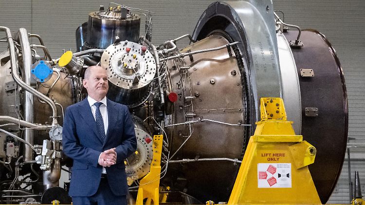 Scholz und die Turbine.