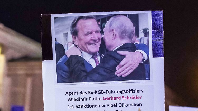 Das freundschaftliche Verhältnis von Gerhard Schröder und Wladimir Putin verursacht bei vielen Menschen einen faden Beigeschmack.