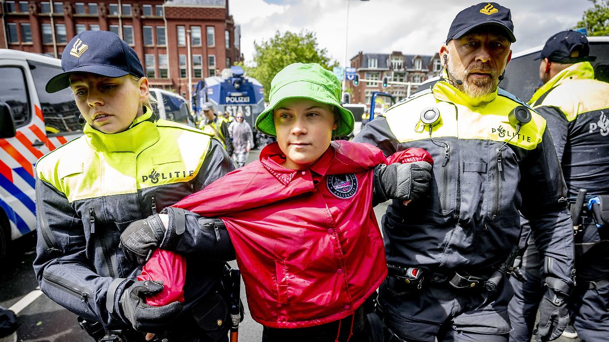 Motorway blockade in The Hague: Dutch police arrest Greta Thunberg