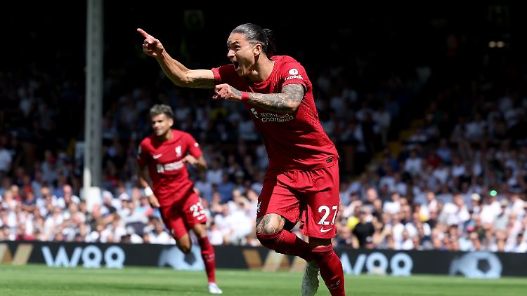 Darwin Núñez präsentierte sich bei seinem Liga-Debüt für den FC Liverpool höchst effektiv.