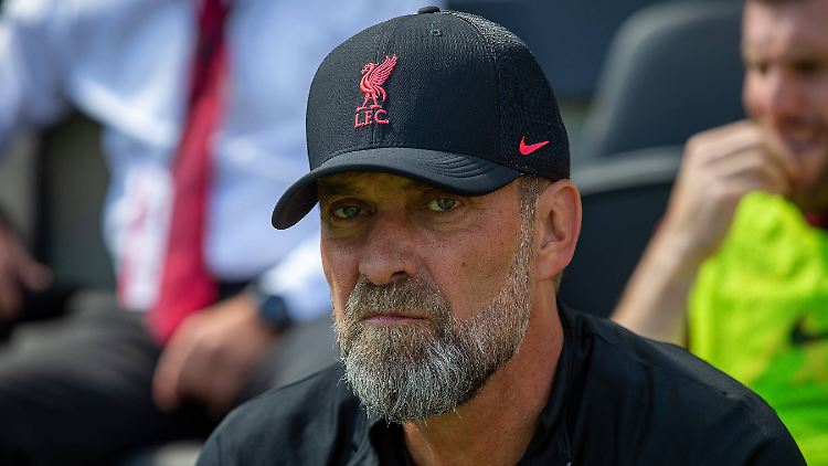 Nicht happy über den ersten Liga-Auftritt seines FC Liverpool: Trainer Jürgen Klopp.