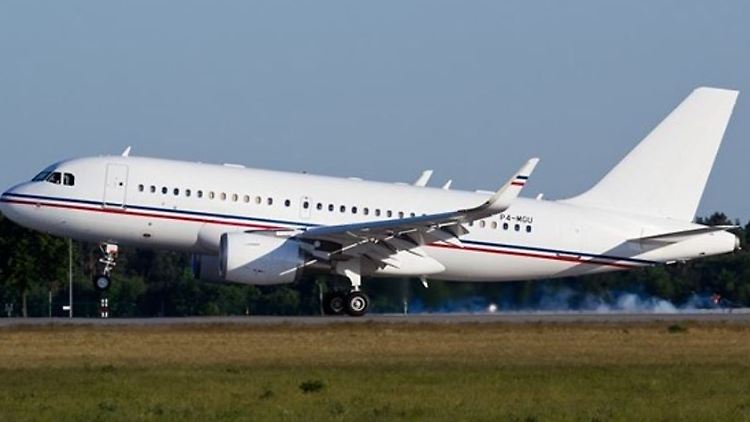 Der Airbus A319-100 des Oligarchen Andrej Skotsch steht auf der US-Sanktionsliste.