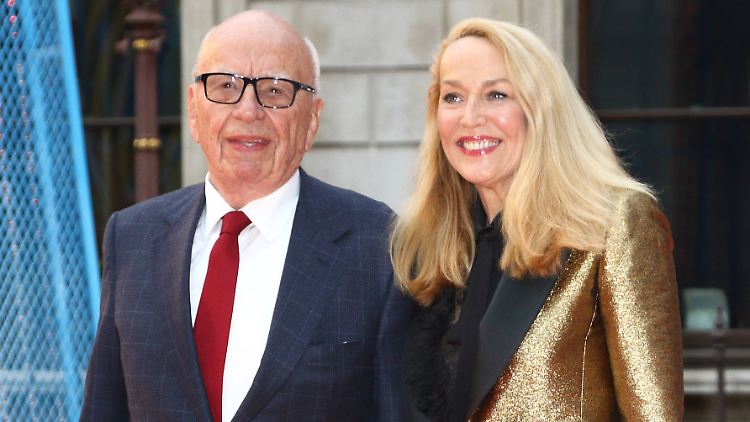 Ihre Ehe hielt sechs Jahre: Rupert Murdoch und Jerry Hall.