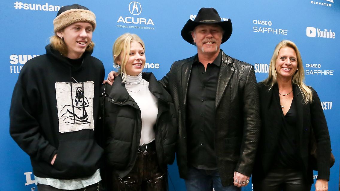 Castor Hetfield, Marcella Hetfield, James Hetfield and Francesca Hetfield.