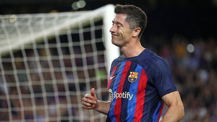Robert Lewandowski erlebte einen Schreck in Barcelona.