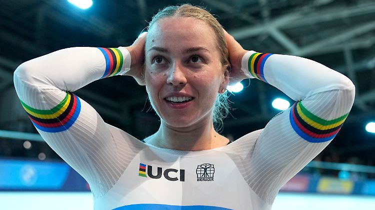 Emma Hinze wird die EM in goldener Erinnerung behalten.