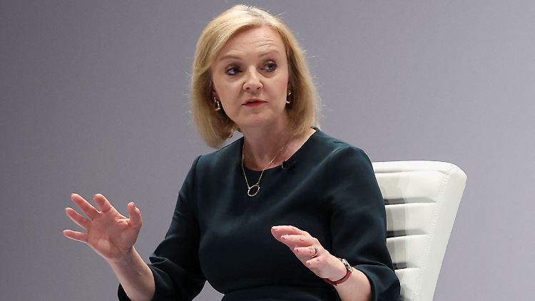 Liz Truss verkauft sich im parteiinternen Wahlkampf als Patriotin, ihre Äußerungen über die britischen Arbeitnehmer konterkarieren dieses Bild. 
