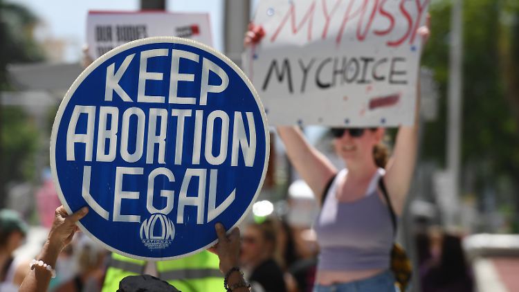 Das Ende des Rechts auf Abtreibungen hatte Proteste in den USA ausgelöst - für die Konservativen war es ein wichtiger Erfolg.