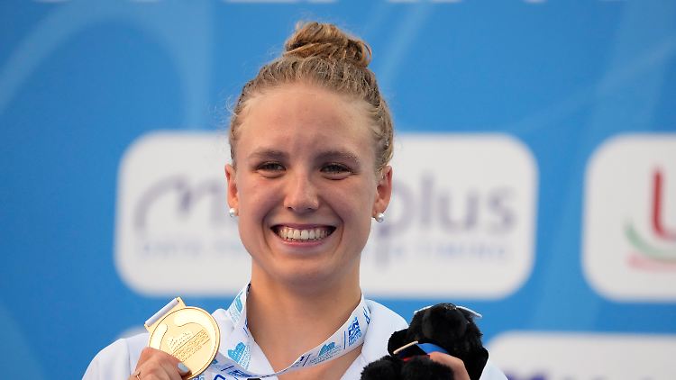 Isabel Gose strahlte über den goldenen Abschluss der EM. 