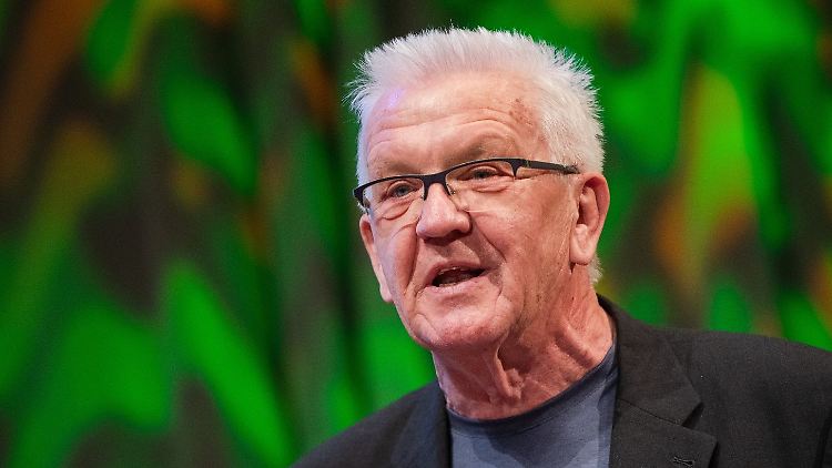 Spart Wasser: Winfried Kretschmann.