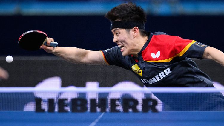 Dang Qiu zeigte im Finale packende Angriffsschläge und gewann verdient den EM-Titel.
