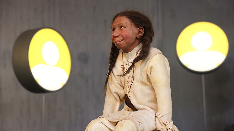 Das moderne Neandertaler-Bild zeigt sich auch im Museum.