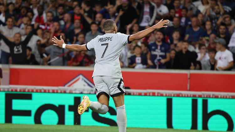 Kylian Mbappé hatte es gegen Lille sehr eilig.