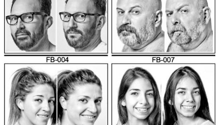 Beispielfotos von Doppelgängerinnen und Doppelgängern, die an der Studie teilgenommen haben.