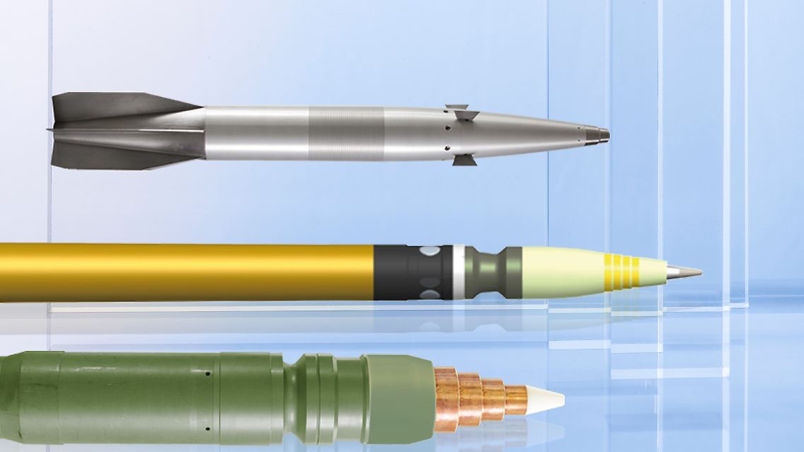 Vulcano-Munition gibt es in unterschiedlichen Kalibern.