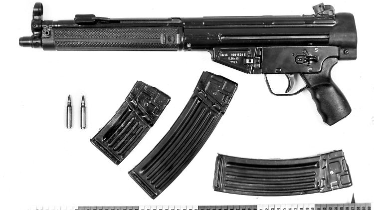 Das halbautomatische Gewehr HK 43 wurde vom BKA als die Mordwaffe identifiziert. Mit ihm wurde auch Verena Becker angeschossen.