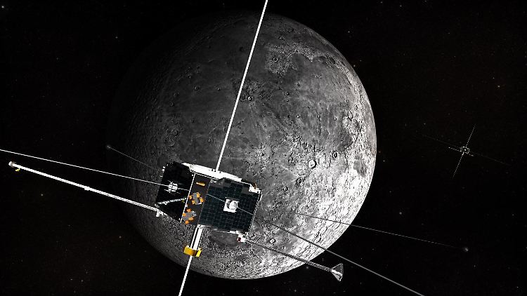 So stellen sich die NASA-Experten das Treffen zwischen "Artemis" und dem Mond vor.