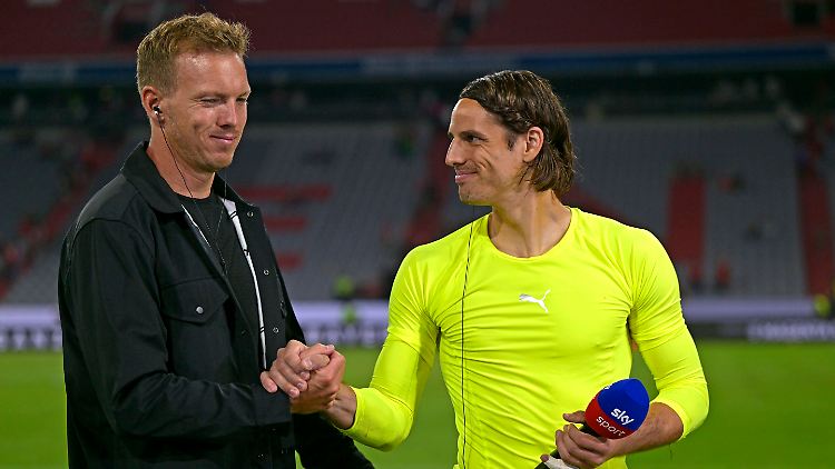 Da muss auch der gegnerische Trainer Nagelsmann seinen Respekt vor Yann Sommer zollen.