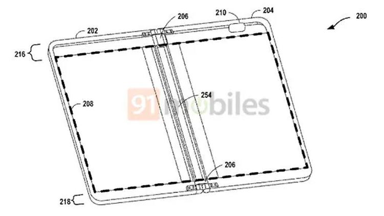 Google hat das Patent für ein Falt-Smartphone im Juni 2021 eingereicht.