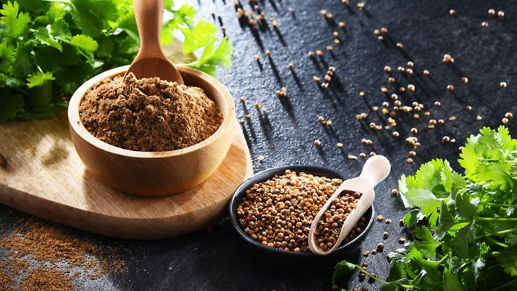 Koriander als Kraut, Samen und gemahlen: Für manche schmeckt das Gewürz seifig, andere lieben es.
