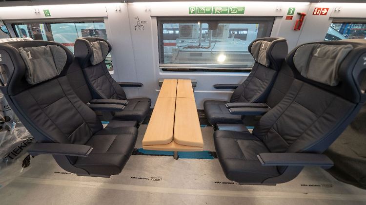 Blick in die 1. Klasse des ICE 3 Neo, der ab Dezember unterwegs sein wird.
