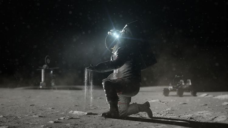 Der Mond ist eine leblose Staubwüste - doch er birgt Ressourcen, die ihn interessant machen.