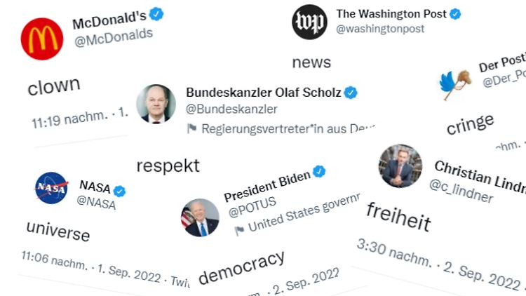 Der Trend des Ein-Wort-Tweets greift auf Twitter um sich.