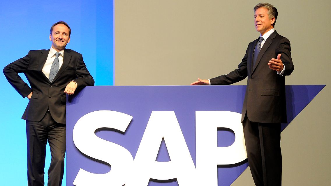 Jim Hagemann Snabe (rechts) und Bill McDermott führen SAP erfolgreich weiter.