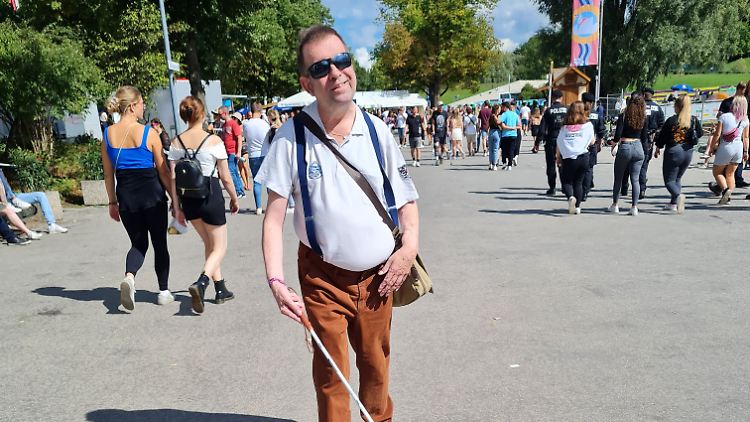 Marko Schlichting ist blind und deshalb nicht so oft auf Festivals.