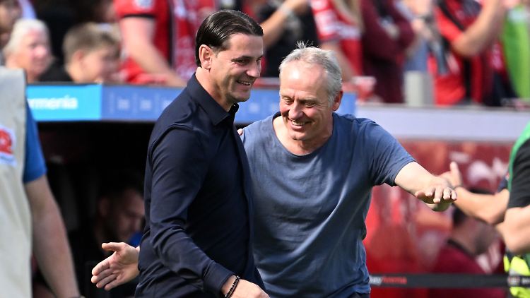 Bei Christian Streich läuft's, Gerardo Seoane muss schon bangen.