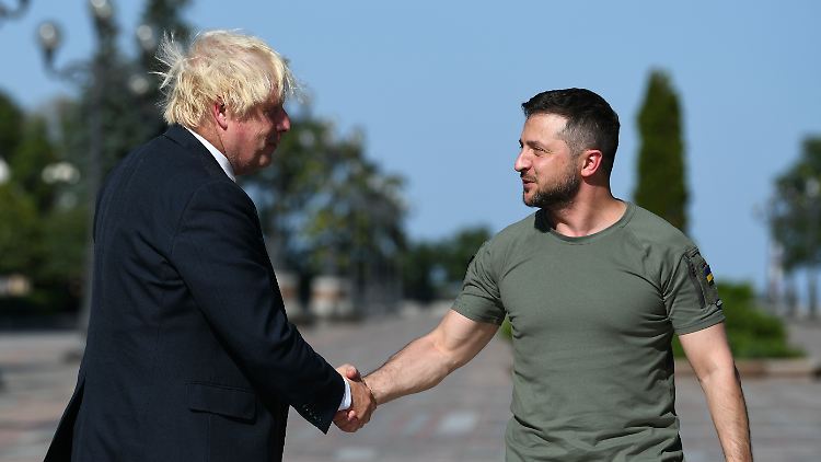 Johnson und Selenskyj am 24. August in Kiew.