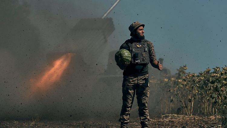 Ein ukrainischer Soldat im Osten des Landes.