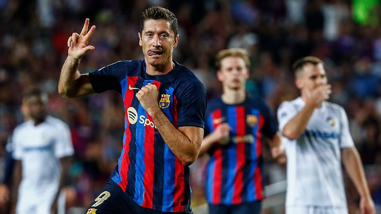 Robert Lewandowski trifft auch in Spanien nach Belieben.