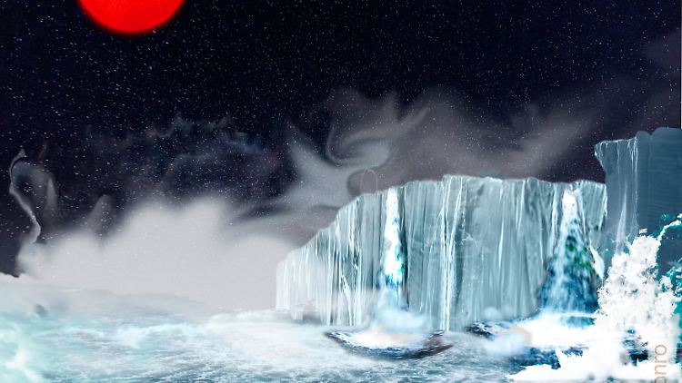 So stellen sich die Forschenden die Wasserplaneten vor.