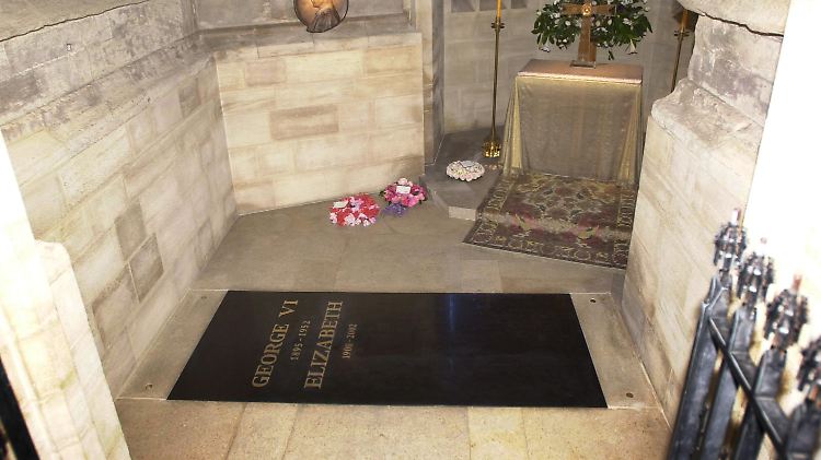 Im Moment liegt Prinz Philip noch in der Royal Vault, später wird er umgebettet.