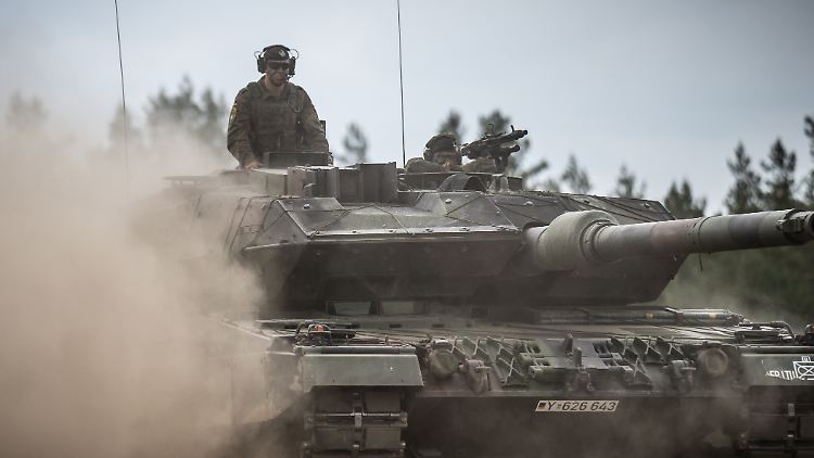 Die Ukraine hätte gern Panzer von Typ "Leopard 2" von der Bundeswehr.